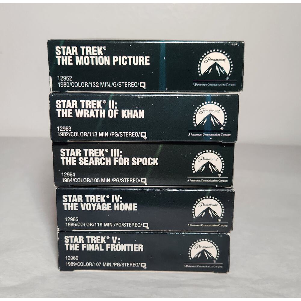 Star Trek 25th Anniversary 5 Movie VHS Box Set 12962-12966 Widescreen VG++ - Picture 5 of 7